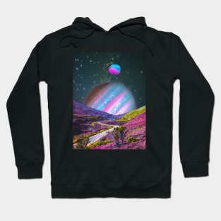 Road Of Dreams - Space Aesthetic, Retro Futurism, Sci-Fi Hoodie